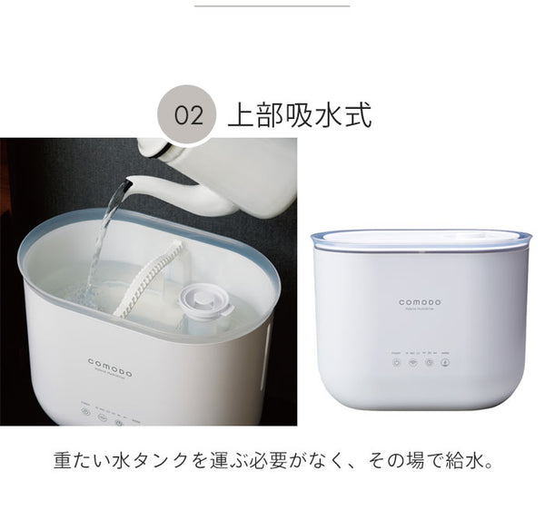 【値下げSALE】加湿器 卓上 おしゃれ 超音波式 大容量 加湿器 3.5L 上から給水