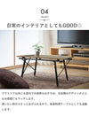 【在庫処分】アウトドアテーブル 90 ロールテーブル 木目調 アルミ製 幅90.5 奥行52 高さ45～68cm