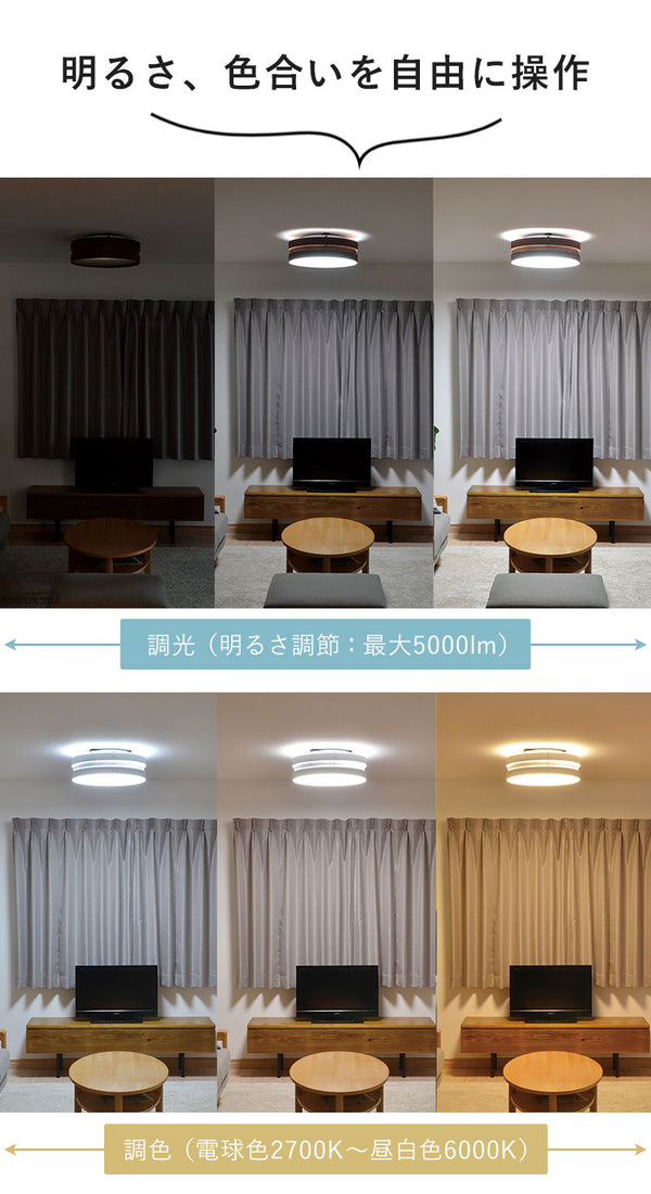 シーリングライト led リモコン付き おしゃれ 照明 木目調 電気