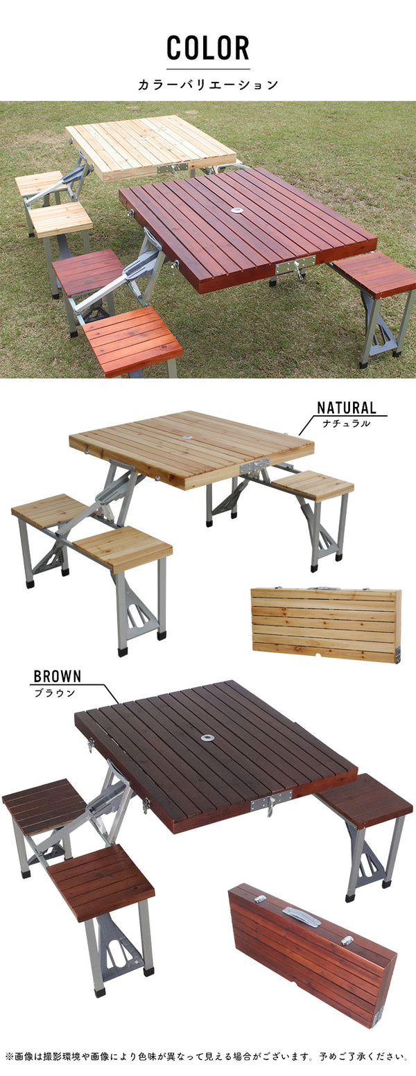 【値下げ】訳あり 木製 ピクニックテーブル セット バーベキュー アウトドア用品