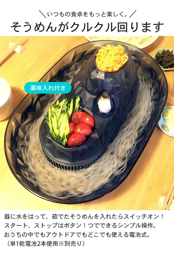 流しそうめん機 ペンギン 家庭用 流しそうめん器 電池式