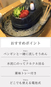 流しそうめん機 ペンギン 家庭用 流しそうめん器 電池式