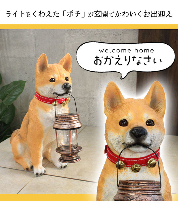 ソーラーライト 屋外 おしゃれ 屋外照明 ガーデンライト 太陽光 ライト 自動点灯 センサーライト ソーラー 犬 置物